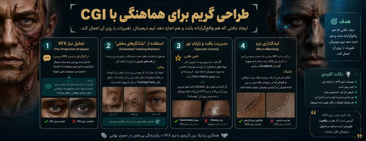 الگوریتم اجرایی: طراحی گریم برای هماهنگی با CGI